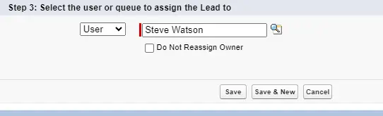 lead assignment rules do not reassign owner
