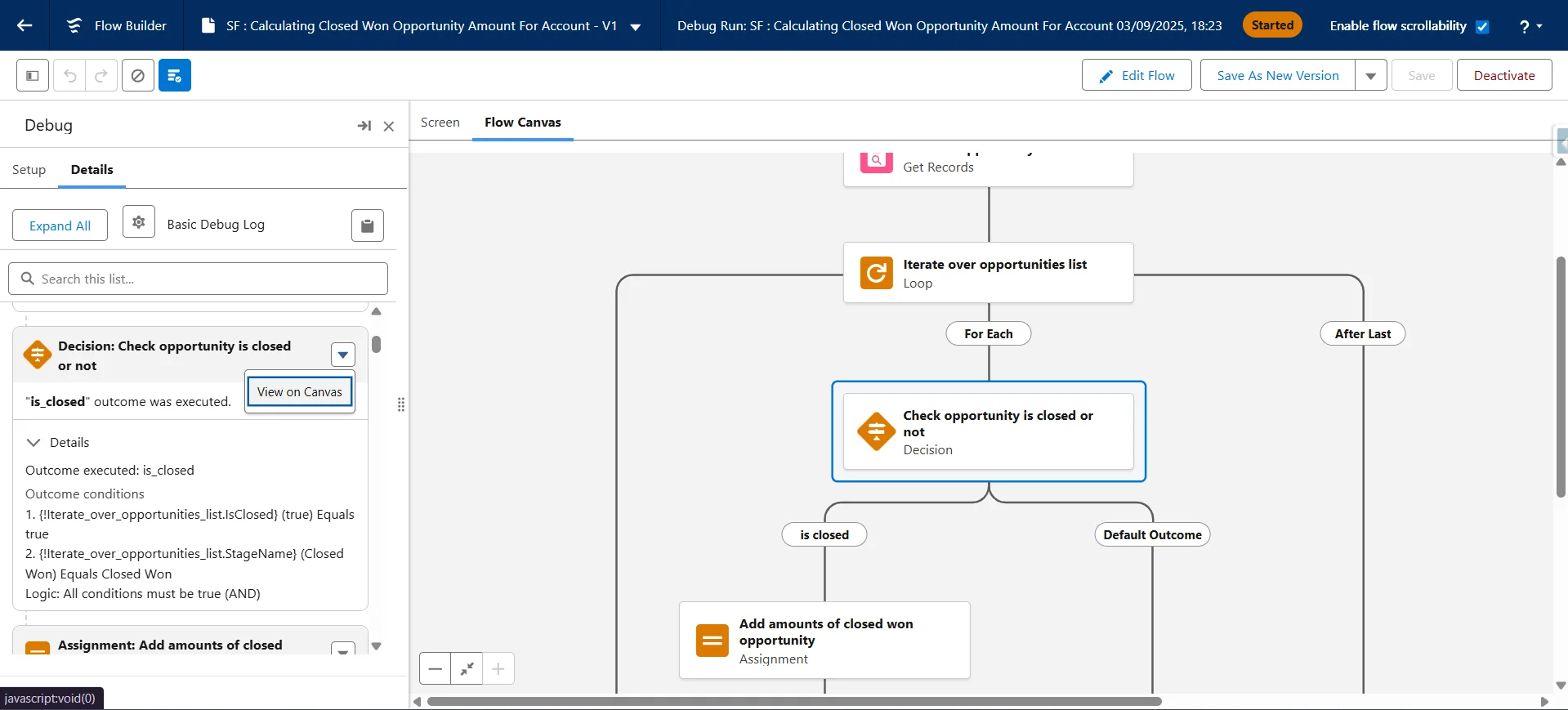 Salesforce flow Winter update 13