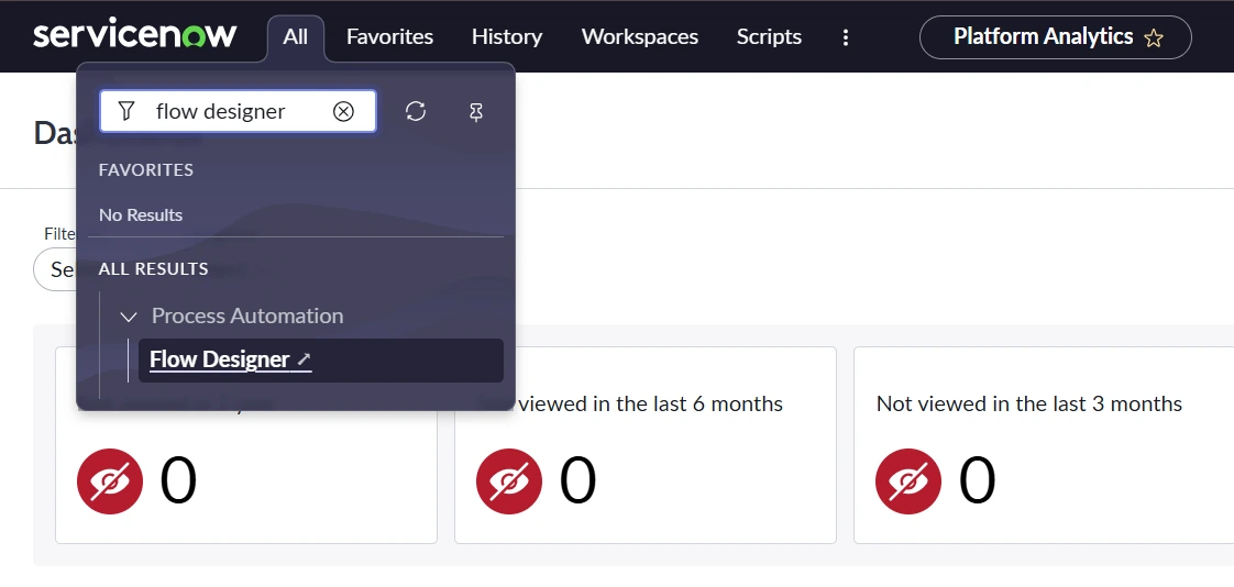 Navigate to Flow Designer
